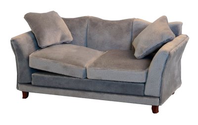 Grey Modern Sofa for 12th Scale Dolls House
