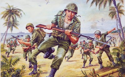 Airfix 1/76 Scale US Marines Model Kit