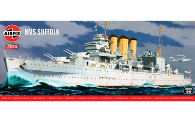 Airfix 1/600 Scale HMS Suffolk Model Kit