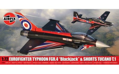 Airfix 1/72 Scale Douglas Eurofighter Typhoon FGR.4 "Blackjack" & Shorts Tucano T.1 - Twin Pack Model Kit