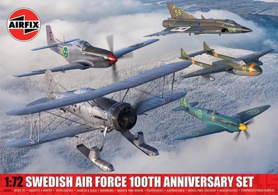 Airfix 1/72 Scale Swedish Air Force 100th Anniversary Set Model Kit