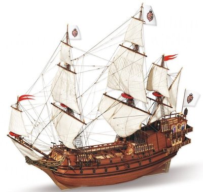1/60 Scale Apostol Felipe Spanish Galleon Model Kit