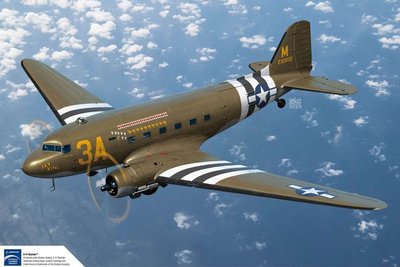 Academy 1/144 Scale USAAF C-47 Skytrain Model Kit