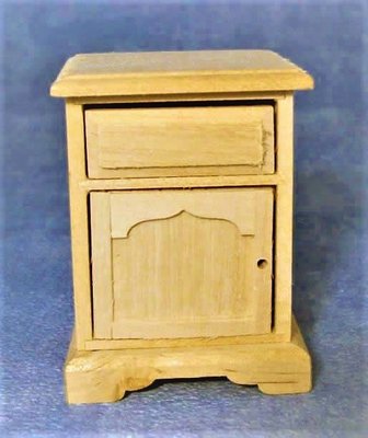 Bare Wood Night Stand for 12th Scale Dolls House