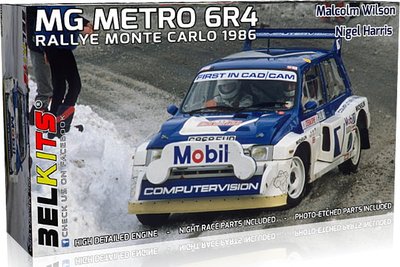 Belkits 1/24 Scale Metro 6R4 Rally Monte Carlo 1986 Model Kit