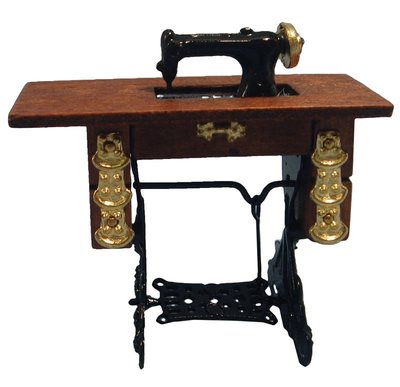 Sewing Machine With Table for 12th Scale Dolls House