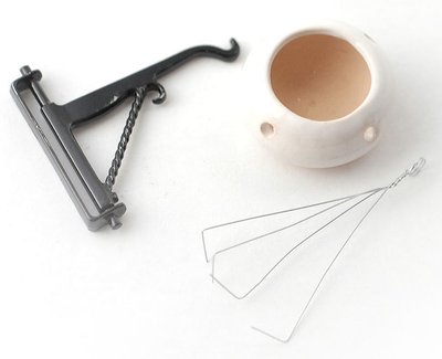 Hanging Basket Bracket and Bowl for 12th Scale Dolls House