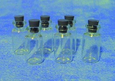 Small Glass Jars x 6 for 12th Scale Dolls House