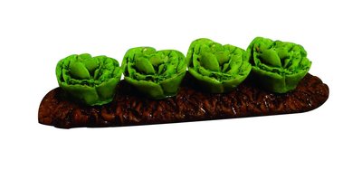 Row of 4 Cabbages for 12th Scale Dolls House