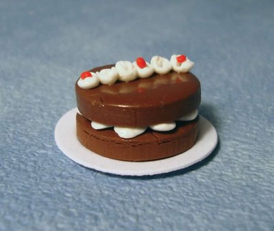 Chocolate Cake for 12th Scale Dolls House