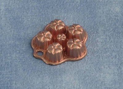 Copper Muffin Tray for 12th Scale Dolls House