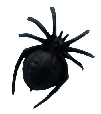 Pack of 4 Large Spiders for 12th Scale Dolls House
