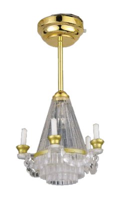 3V LED Candle Chandelier for 12th Scale Dolls House