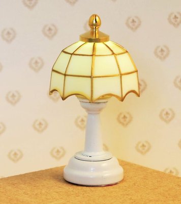 3V LED Tiffany Style Lamp for 12th Scale Dolls House