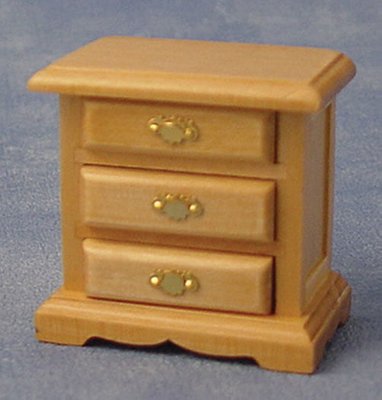Pine Bedside Chest for 12th Scale Dolls House