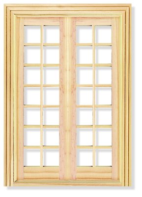 Deluxe Wooden French Doors for 12th Scale Dolls House