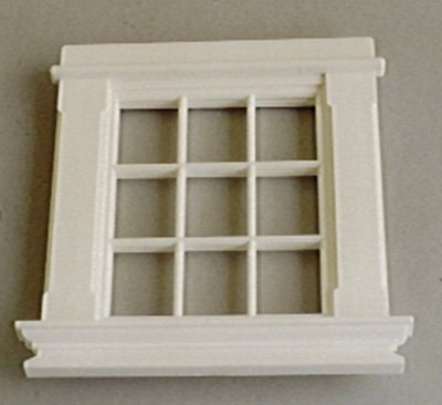 9-pane Georgian Style Window for 1/24th Scale Dolls House
