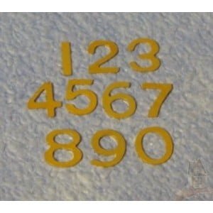 Brass Door Numbers for 12th Scale Dolls House
