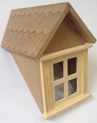 Pair of Assembled Dormer Windows for 12th Scale Dolls House
