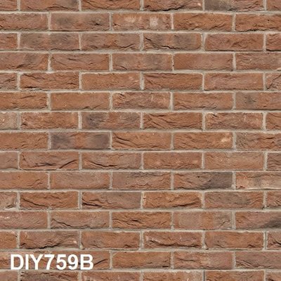 3D Effect Brick Style Embossed Weathered Brick Wallpaper for 12th Scale Dolls House
