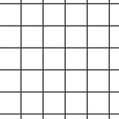 Embossed White Square Wall/ Floor Tiles with Dark Grout for 12th Scale Dolls House