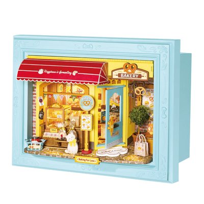 Rolife Fluffy Cat Bakery DIY Miniature House