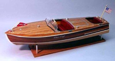 1/8 Scale Chris Craft Racing Runabout 1949 Wooden Model Boat Kit