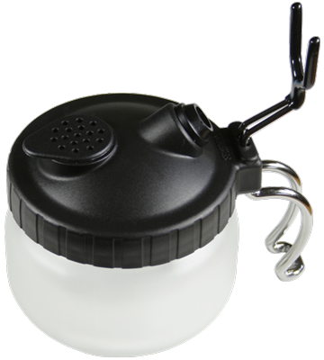 Sparmax Spray Out Cleaning Pot with Airbrush Hanger