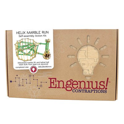 Cheatwell Engenius: Helix Marble Run Wooden Model Kit