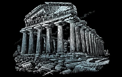 Engraving Art Parthenon