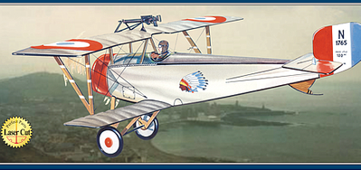 1/12 Scale Nieuport Ii Balsa Model Kit