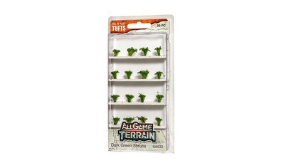 All Game Terrain Dark Green Shrubs Tufts