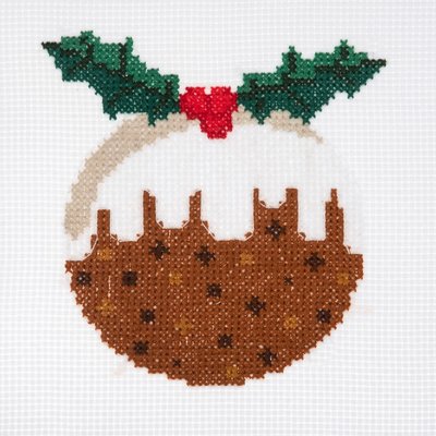 Trimits Christmas Pudding Mini Counted Cross Stitch Kit