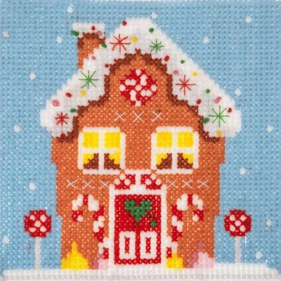 Trimits Gingerbread House Mini Counted Cross Stitch Kit