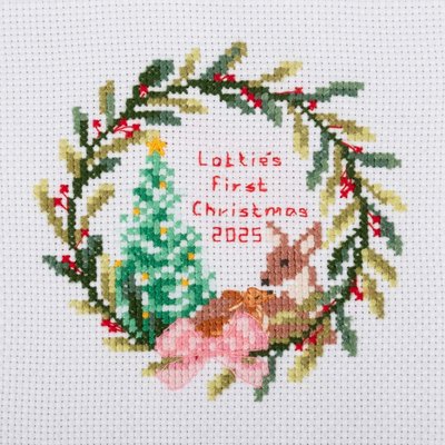 Trimits Baby's First Christmas Mini Counted Cross Stitch Kit