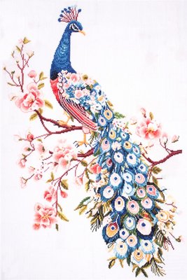 Trimits Peacock Extra Large Counted Cross Stitch Kit