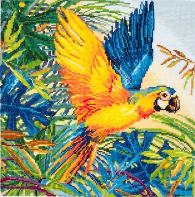 Trimits Parrot Large Printed Cross Stitch Kit