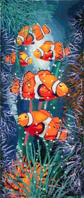 Trimits Fishes Extra Large Printed Cross Stitch Kit