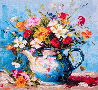 Trimits Wildflowers Extra Large Printed Cross Stitch Kit