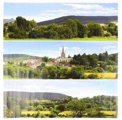 Gaugemaster British Town Large Photo Backscene (2744x304mm) OO Gauge