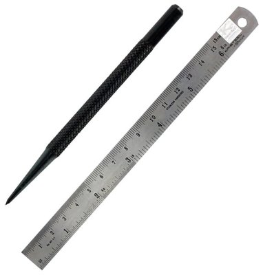 Hobbies Steel Rule and Machinists Scriber Set