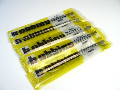 Yellow Label Fretsaw Blades Various Grades - 3M Medium Grade 20tpi (Pack of 144)
