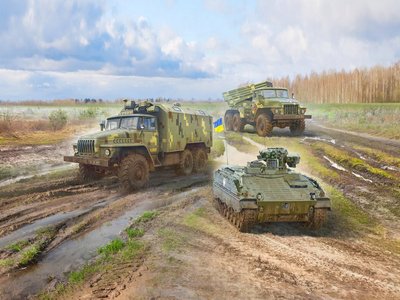 ICM 1/72 Scale Military Vehicles of the Armed Forces of Ukraine Model Kits