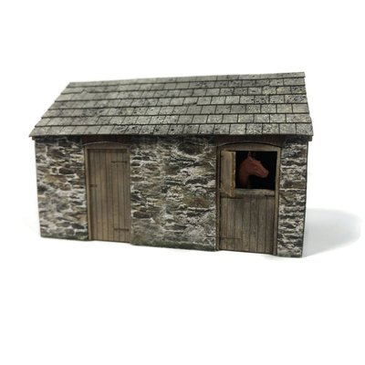 Scale Model Scenery "Polsue" Stables/Stores OO Gauge