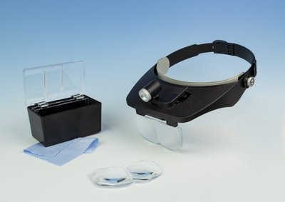 LED Headband Magnifier Kit with Bi-Plate Magnification