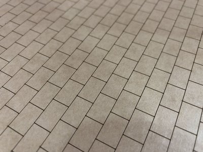 Scale Model Scenery 3ft x 2ft Paving Slabs Engraved Sheet OO Gauge
