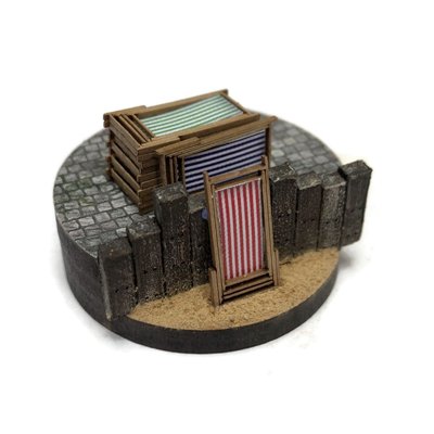 Scale Model Scenery Deckchairs (Pack of 24) OO Gauge