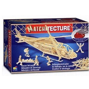 Matchitecture Rescue Helicopter Matchstick Kit