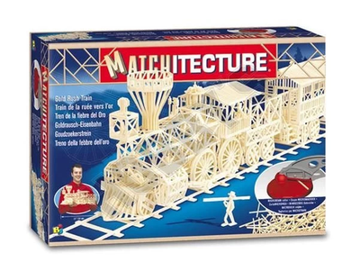 Matchitecture Matchstick Gold Rush Train Model
