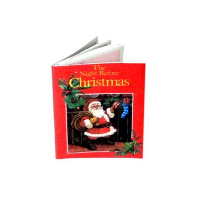 The Night Before Christmas Miniature Book for 12th Scale Dolls House